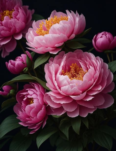 Premium AI Image Peony Flowers Image Generated Using AI