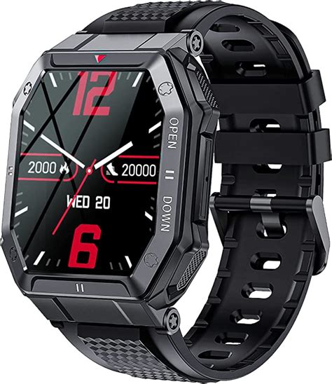 Military Smart Watch For Men With Call Answer Make Outdoor Tactical Sports Watch