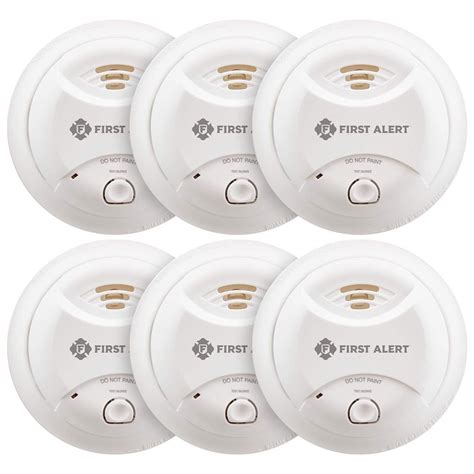 Smoke Detector 6 Pack Battery Operated Import Quality Battery