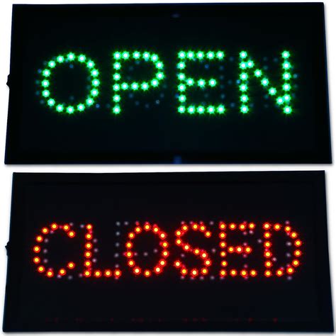 Open And Closed 2 In 1 Led Sign Store Neon Business Bar Shop Closed Light