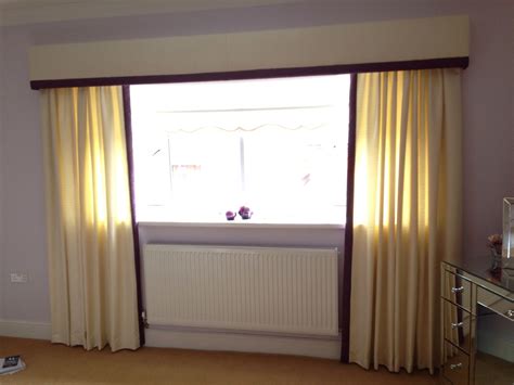 Elegant Padded Pelmet With Plum Contrast Detail Curtainsltd Home