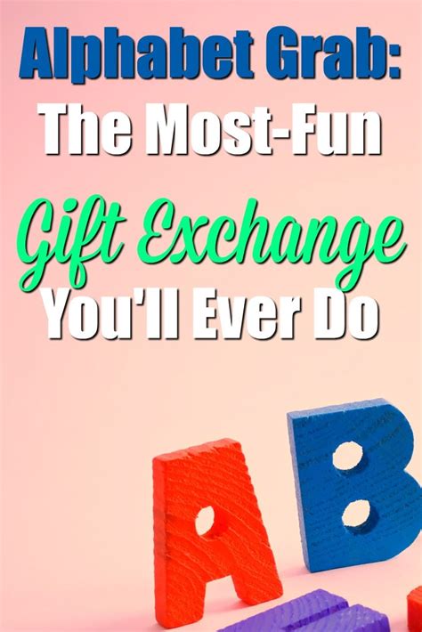 Dec 01, 2017 · it was so much fun! The Ultimate List of Gifts that Start with the Letter __ | Alphabet Grab Bag Gift Exchange Ideas ...