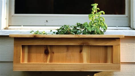 How To Make A Cedar Window Planter Box Youtube