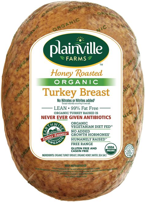 Organic Honey Roasted Turkey Breast Bulk Plainville Farms