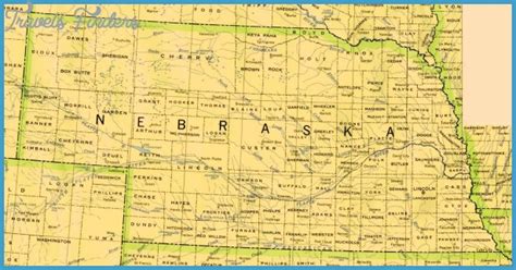 Nebraska Map Travelsfinderscom