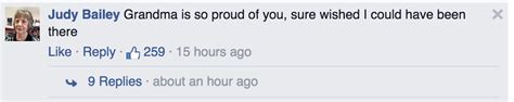 Casey Baileys Grandma Is Proud Of Her Grandson Lets Facebook Know