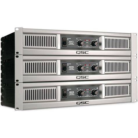 Qsc Gx5 Power Amplifier 500 Wattsch At 8 Ohms