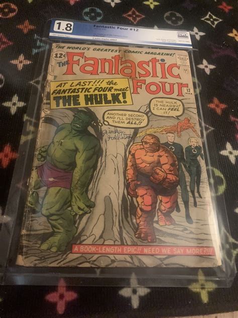 Fantastic Four 12 Hulk Vs Thing 1963 Stan Lee Jack Kirby Ebay