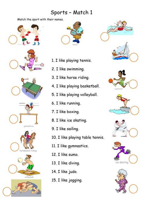 Learn English And Have Fun Vocabulary Sports 1