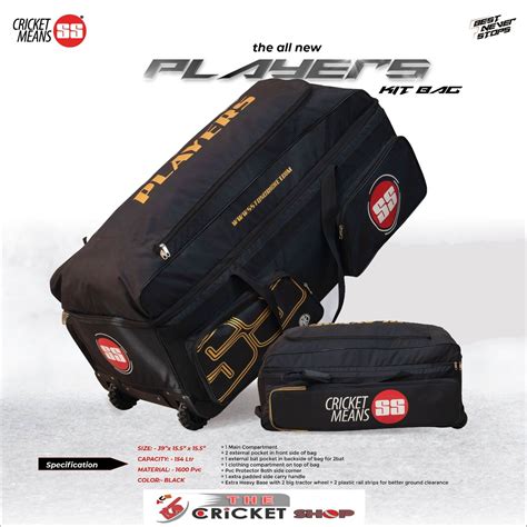 Ss Players Wheelie Kit Bag The Cricket Shop