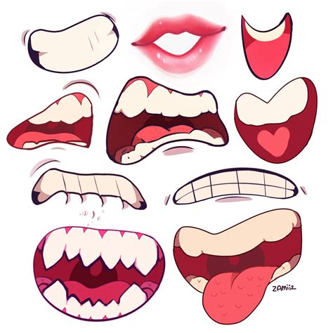 Mouths By Zamiiz On Deviantart