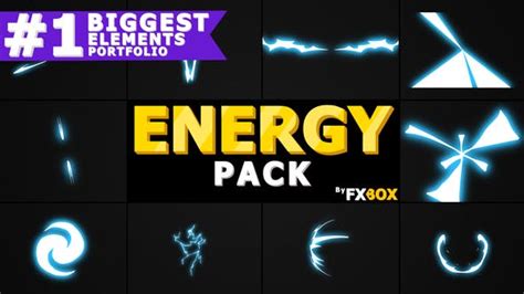 Flash Fx Energy Elements And Transitions Motion Graphics Pack Stock