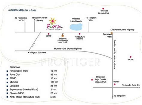 Image Of Location Map Of Namrata Group Flora City Villa Talegaon