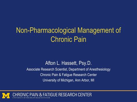Ppt Non Pharmacological Management Of Chronic Pain Powerpoint