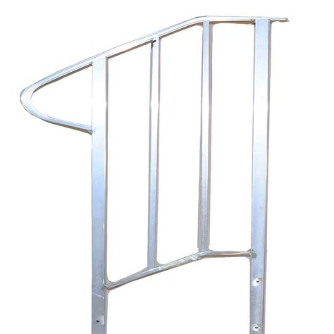 Handrails are typically supported by posts or mounted directly to walls. Century Group 2 Tread Step, 14 x 22 x 48, Bullnose Concrete Step - Cement Steps & Rails