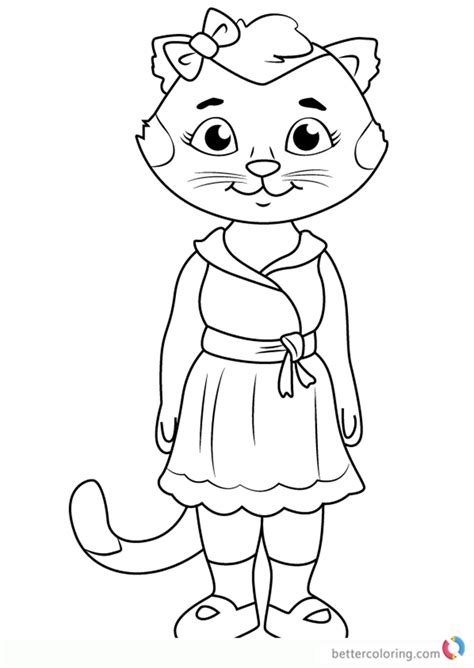 Get these free printable tiger coloring pages only at everfreecoloring.com. Henrietta Pussycat from Daniel Tiger Coloring Pages - Free ...
