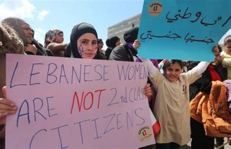 Lebanese Women Protests Against Lebanons 1925 Sexist Citizenship Law