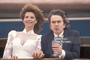 Actor Dudley Moore and his new bride Nicole Rothschild greet... News ...
