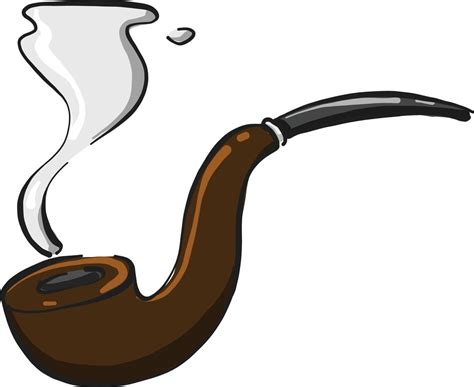 Old Smoke Pipe Illustration Vector On White Background 13817060