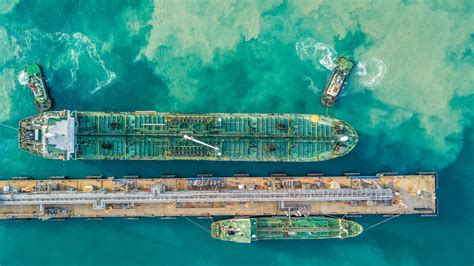 Aerial View Crude Oil Tanker Arrow Shipbroking Group