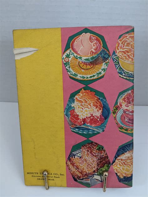 Vintage Tapioca Recipe Book Easy Triumphs With The New Minute Etsy Uk