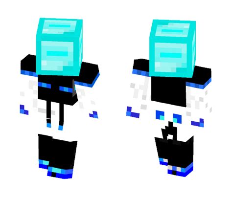 Download Me Holding A Diamond Block Minecraft Skin For Free