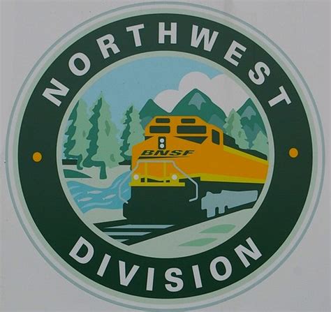 Bnsf Northwest Division Sign On A Trailer Along The Fallbr Flickr