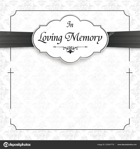 Obituary Text Loving Memory Eps Vector File Stock Vector By ©limbi007 223547778