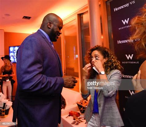 Shaquille Oneal And Laticia Rolle Attend The Hennessy Lounge At W