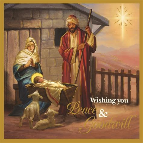 12 x religious scenes foil design christmas cards christian jesus saint mary ebay