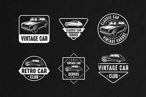 Classic Car Vintage Badge And Logo Creative Daddy