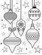 Large Christmas Ornament Coloring Page - Best Coloring