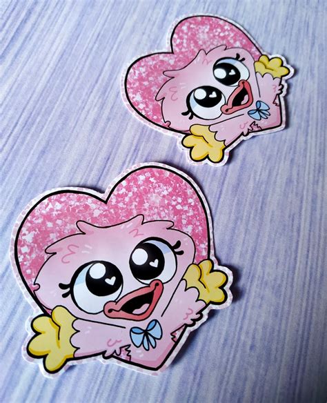 Poppy Playtime Stickers Huggy Wuggy And Kissy Missy Etsy España