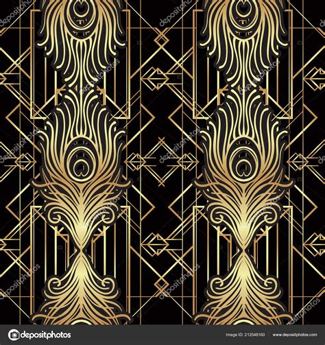 Roaring 1920s Design Black And Gold Art Deco Designs
