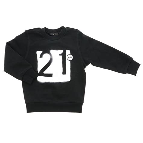 N° 21 Outlet Sweater For Boys Black N° 21 Sweater N21435 N0033