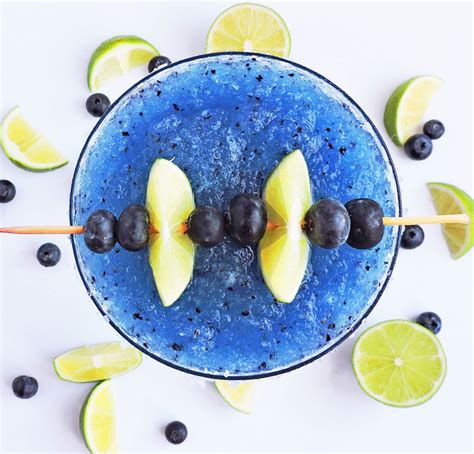 Fresh Frozen Blueberry Lime Margarita Beautiful Eats And Things