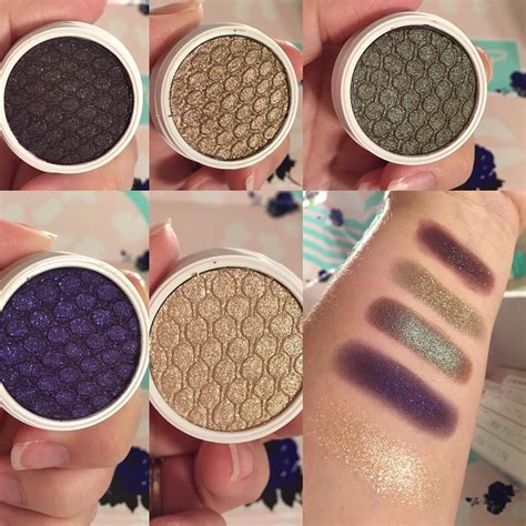 Swatches Of Some Beautiful Colourpop Supershockshadows Left To Right