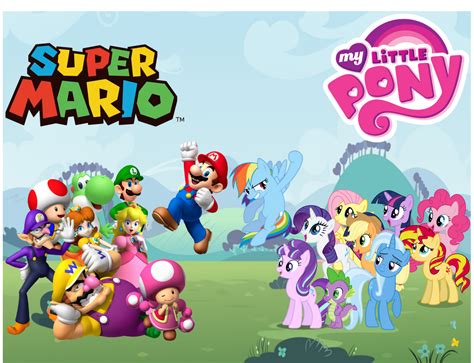 Super Mario Bros And My Little Pony By Daniotheman On Deviantart