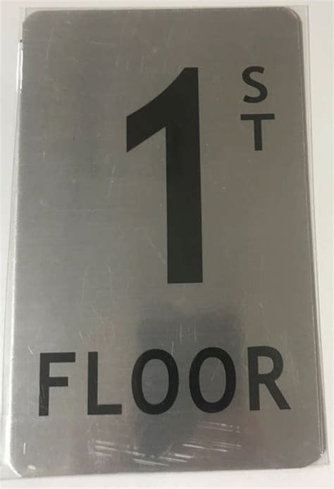 Floor Number Sign 1st Floor Sign