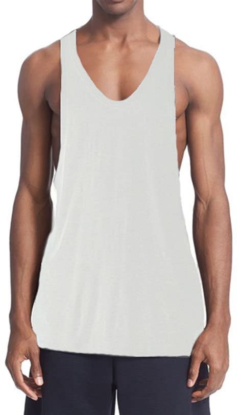 Mens Tank Top Net White 4850 2x Large