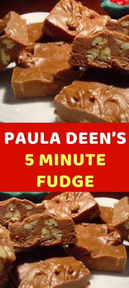 Directions melt butter in a sauce pan, then add in the sugar. PAULA DEEN'S 5 MINUTE FUDGE | Paula deen recipes, 5 minute ...