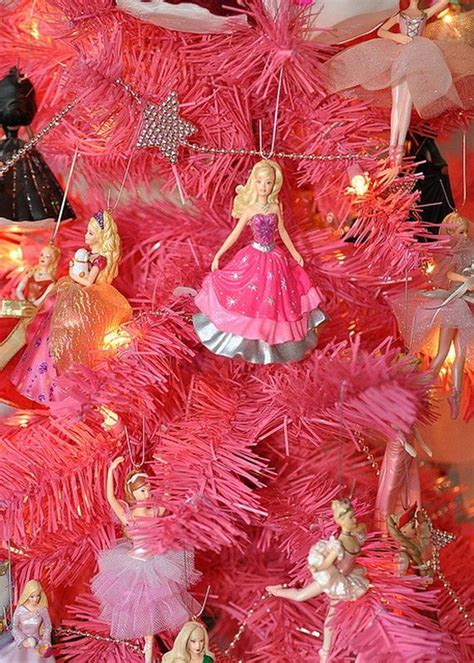 A Holiday Barbie Themed Christmas Tree43 Barbie Christmas Ornaments