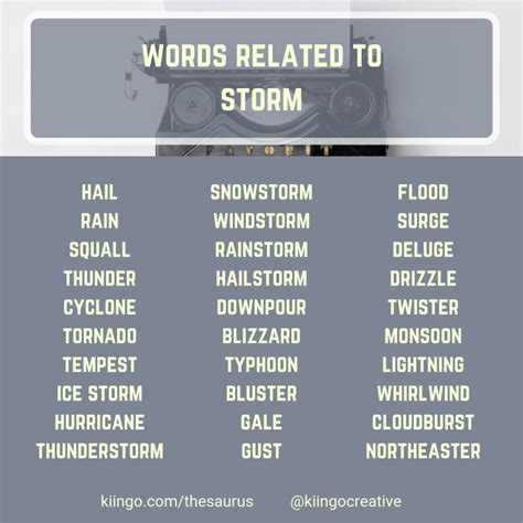 Words Related To Storm Writing Words Book Writing Tips Good