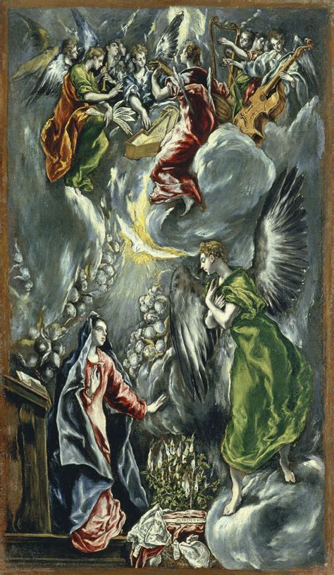 El Greco La Anunciación Ca 1596 1600 Museo Thyssen Madrid
