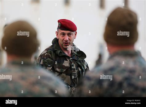 French Commando Col Jean Philippe Rollet Commanding Officer Of 1st