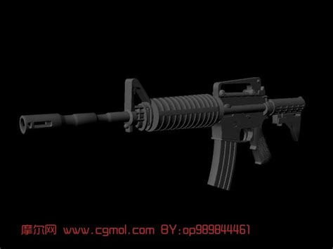 M4枪模型枪械模型模型下载 摩尔网cgmol