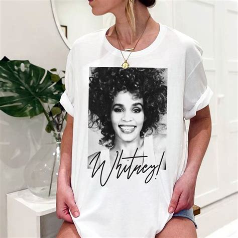 Whitney Houston T Shirt Whitney Houston Signature T Shirt Etsy