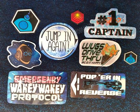 In Space With Markiplier Stickers Iswm Captain Wakey Wakey Protocol