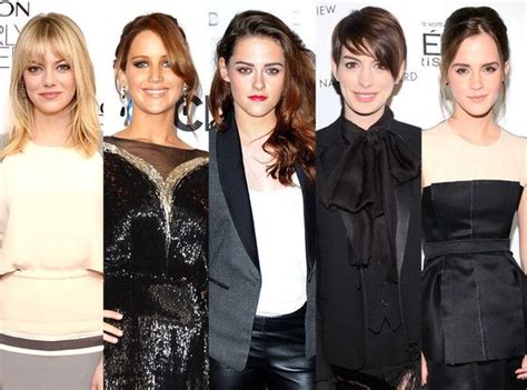 Jennifer Lawrence Vs Emma Stone Vs Anne Hathaway Whos Bigger Right