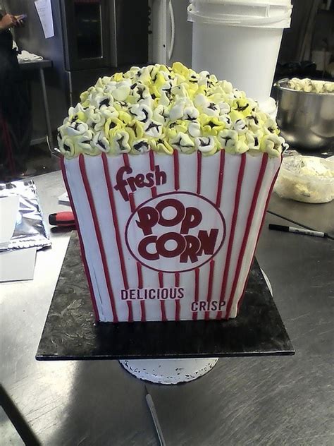 Popcorn Box Cake Box Cake Cake Popcorn Cake
